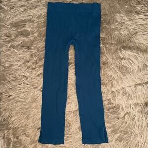 NWOT FP Intimately Free People Ribbed Seamless Legging Blue Women's size M/L
